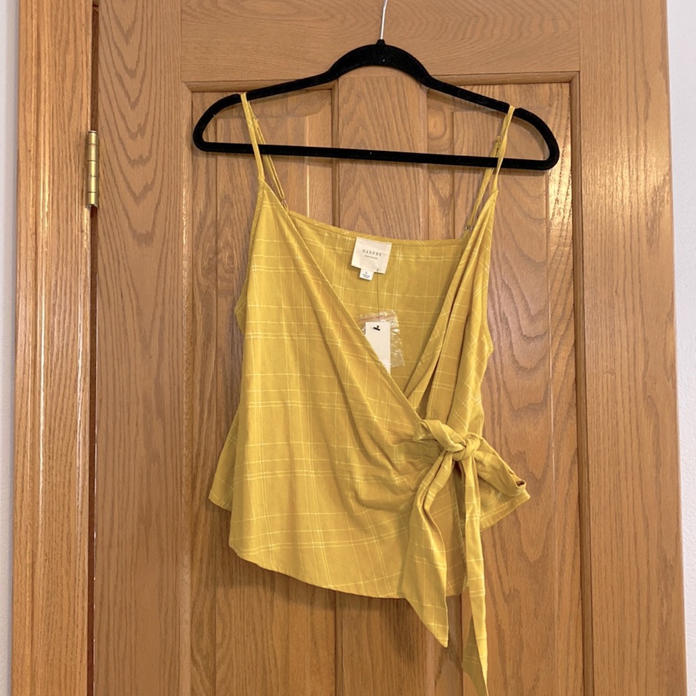 Women’s Printed Wrap Tank with Tie Detail on Side